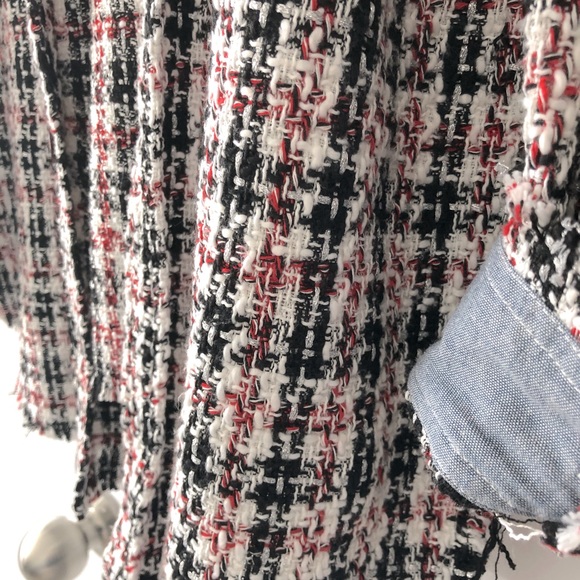 Faith Connexion Oversized Tweed Over Shirt Jacket - Picture 6 of 8